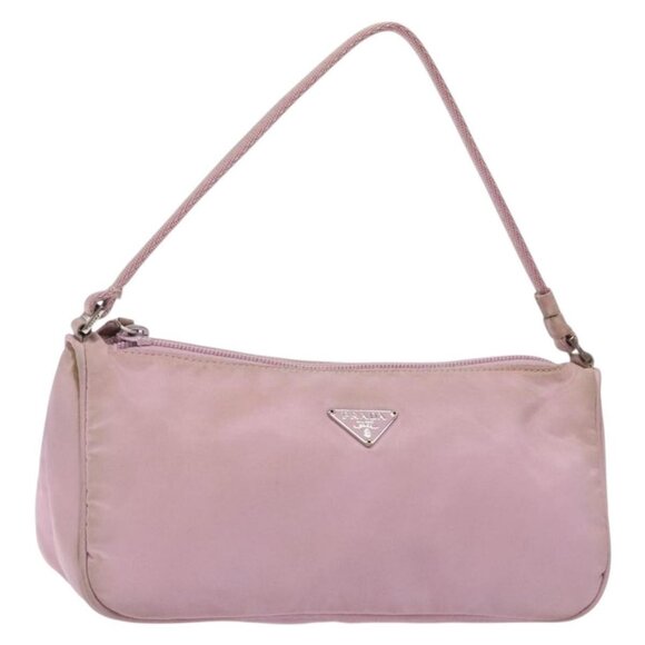 PRADA Accessory Pouch Nylon Pink Silver Auth - Picture 12 of 16